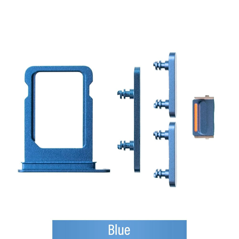 SIM Card Tray and Side Button for iPhone 13 mini-Blue SIM Card Tray and Side Button for iPhone 13 mini-Blue